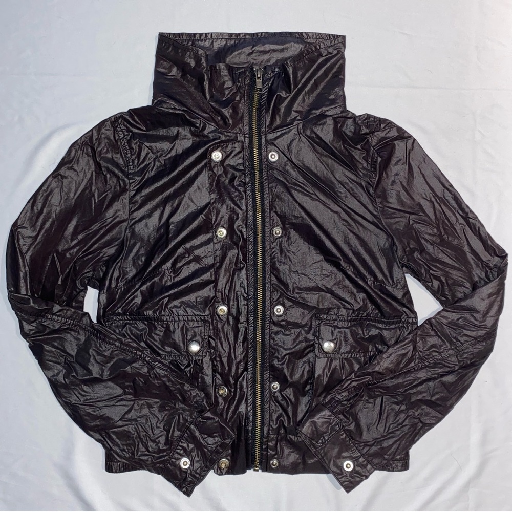 H&M Black Windbreaker 3/4 Sleeve Jacket